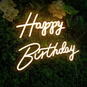 Happy Birthday Neon Sign