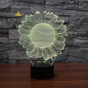 2D Sun Flower Illusion Lamp | Lucky Arts
