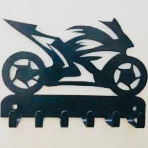 2D Sports Bike Keychain Holder | Lucky Arts